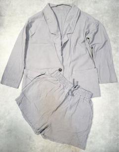 セットアップ　ショートパンツ　サマーシャツ　薄手ジャケット