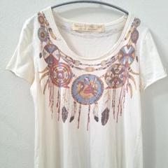 [希少] ゴアgoaグラフィックプリント 半袖Tシャツ ホワイトsizeＦ　レア 新品タグ付きレア】goa ゴア ヴィンテージ半袖Tシャツ 切りっ