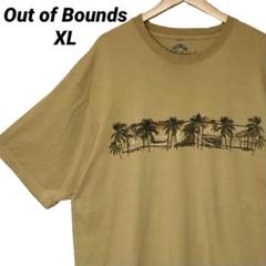 Out of Bounds ヤシの木 ビーチ プリントTシャツ USA古着 XL