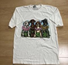 90s USA製ヴィンテージTシャツ Prints of tails 犬