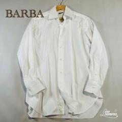 BARBA ナポリ ホワイト 長袖シャツ イタリア製 BRチャンネル バルバ BARBA ナポリ ホワイト 長袖シャツ イタリア製 BRチャンネル