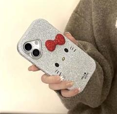 キティちゃん グリッター iPhone13ケース