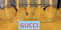gucci グッチ メガネ 眼鏡 ティアドロップ シングルブリッジ シルバー