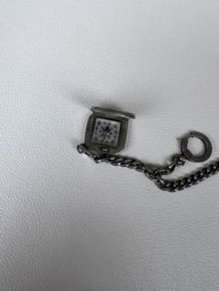 1910年頃■銀または赤銅と9K(9金)製 舵(かじ)型 懐中時計鎖用 方位磁石 1910年頃□銀または赤銅と9K(9金)製 舵(かじ)型 懐中時計