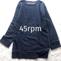 美品✨️ 45rpm スウェット 七分袖 刺繍 薄手