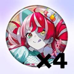 HololiveMeetxTAIPEI クレイジー・オリー 缶バッジ 色紙セット
