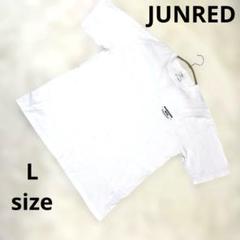 JUNRED 惑星プリント コラボ　ホワイトTシャツ 7order Lサイズ