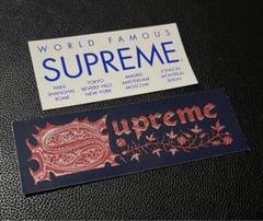 Supreme ステッカー WORLD FAMOUS 2枚 シュプリーム Supreme 2枚セット 定番☆Supreme シュプリーム ステッカー