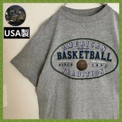 USA製 アメリカンバスケットボール オールドデザイン 霜降りTシャツ tシャツ