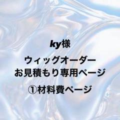 ky様 ウィッグオーダー 制作費ページ う。様 ウィッグオーダー 確認ページ - メルカリ