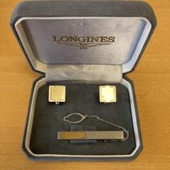 ロンジン LONGINES silver900×オニキス ネクタイピン カフス ロンジン LONGINES silver900×オニキス ネクタイピン カフス