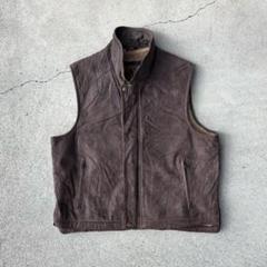 ~50s ウール ムートン 裏ボア ベスト 古着 ヴィンテージ 茶 ブラウン 50s ウール ムートン 裏ボア ベスト 古着 ヴィンテージ 茶 ブラウン