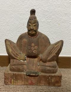 江戸期　武田人形　槍持ち武将姿　骨董　御所人形　一松人形 江戸期 武田人形 槍持ち武将姿 骨董 御所人形 一松人形