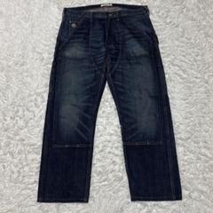 00's Double knee denim painter pants y2k