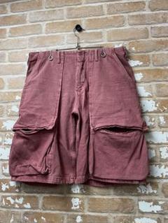ZARA ザラ　ハーフパンツ　ベイカーパンツ　ピンク　赤　オーバーサイズ　膝下