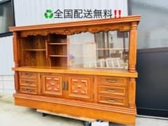 福岡発　民藝家具　和棚　飾り棚　食器棚　ミズヤ　ローボード　時代物　和家具 福岡発 民藝家具 和棚 飾り棚 食器棚 ミズヤ ローボード 時代物