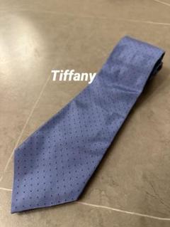 【極美品】TIFFANY ティファニー　ドット柄　厚手　ネイビー　シルクネクタイ m39835191850_1.jpg?1727271118