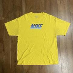 y2k 00s NIKEイエローグラデーションプリントロゴc-boyメンズ　XL