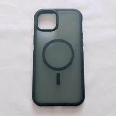 iPhone15plus スマホケース マグセーフ マット ブラック カバー