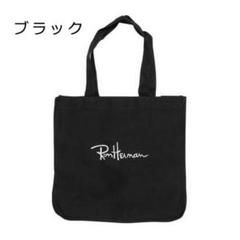 RHC トートバッグ キャンバス エコバック LA限定 ロゴ入り 刺繍 ブラック