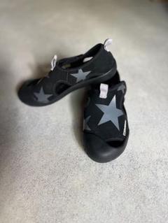 CONVERSE 星柄 キッズサンダル ブラック