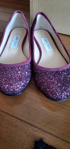 JIMMY CHOO グリッター パンプス ピンクゴールド　サイズ36 jimmy choo グリッターパンプス シルバー ピンクゴールド 36