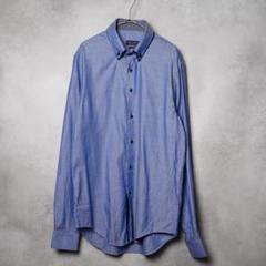 ZARA MAN シャツ ブルー Lサイズ ボタンダウン SLIM FIT