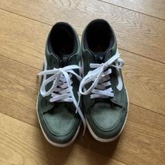 vans キャノーラ　オリーブグリーン スニーカー