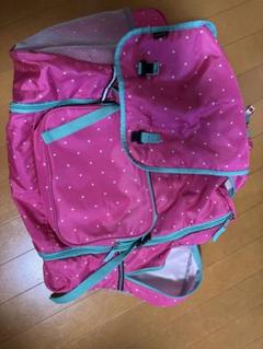 ピンク　水玉模様　リュック　大容量　キャンプ　女の子