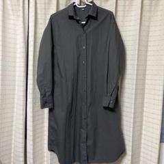 チャコール　長袖シャツワンピース XS-S 中古品