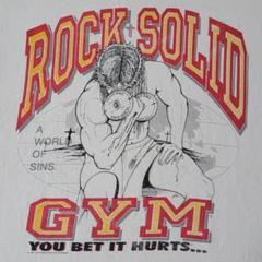 90S VINTAGE JESUS ROCK SOLID GYM Tシャツ