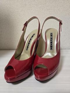COMEX レッド オープントゥ スリングバックヒール 週末限定値下げ！COMEX レッド オープントゥ スリングバック
