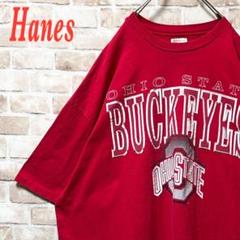 ☆シングルステッチ☆ Hanes☆90's☆ビックプリント☆オーバーサイズ