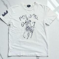 【ラルフローレン】POLOロゴTシャツ 白 150 半袖