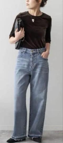 スピックアンドスパン5 1/2 LOOSE-STRAIGHT DENIM 40