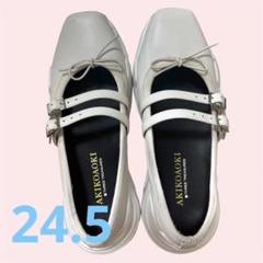 akiko aoki アキコアオキ　ローファー　girelle ROYAL FLASH｜AKIKOAOKI/アキコアオキ/別注Giselle Faux-leather