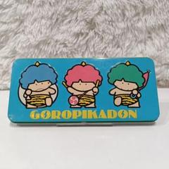 サンリオ　ゴロピカドン 缶 ペンケース　GOROPIKADON　レトロ