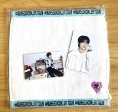BTS  ジンバスタオル確認用 BTS ジン ポップアップ JIN ハートロゴ タオル フォトカード付き