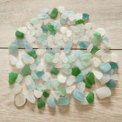 シーグラス 小粒 ハンドメイド 白 水色 緑 ホワイトブルー グリーン