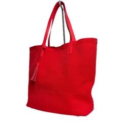 美品 Cole Haan 2914 トートバッグ A4可 大容量 蛍光ピンク