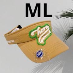 【新品】ホーンガーメント　ゴルフ　サンバイザー　黒　MLサイズ 新品】ホーンガーメントゴルフサンバイザー黒MLサイズ