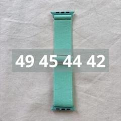☆　アップル ウォッチ バンド　ゴム製　グリーン 49 45 44 42 調節可
