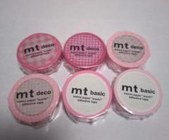 mt deco basic ピンク系マスキングテープ 6個セットのサムネイル