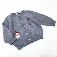 ファミリア】カーディガン ニット セーター 刺繍 ファミちゃん