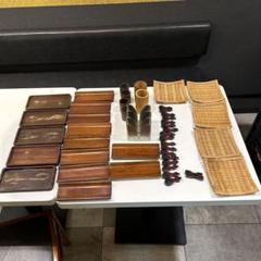 木製・竹製の箸置きとトレーセット