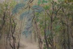 複製/松林桂月/深林小禽図/工芸/布袋屋掛軸B-353 複製/松林桂月/深林小禽図/工芸/布袋屋掛軸B-353 - メルカリ