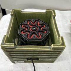 野々田商店 卓上 江戸火鉢 織部焼 陶器 電熱器 ミニコンロ 電気火鉢 卓上江戸火鉢 野々田商店 ミニ卓上コンロ 電気コンロ 茶道具