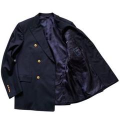 美品　ブルックスブラザーズ　伊カノニコ社生地ダブルブレスト金釦ブレザージャケット 美品 ブルックスブラザーズ 伊カノニコ社生地ダブルブレスト金釦