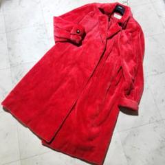 染めミンク✨シェアード ファーコート リアルファー 毛皮 ロング丈 レッド 染めミンク✨シェアード ファーコート リアルファー 毛皮 ロング