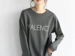 【新品】YORT グレー　クルーネック　長袖Tシャツ　ロンT